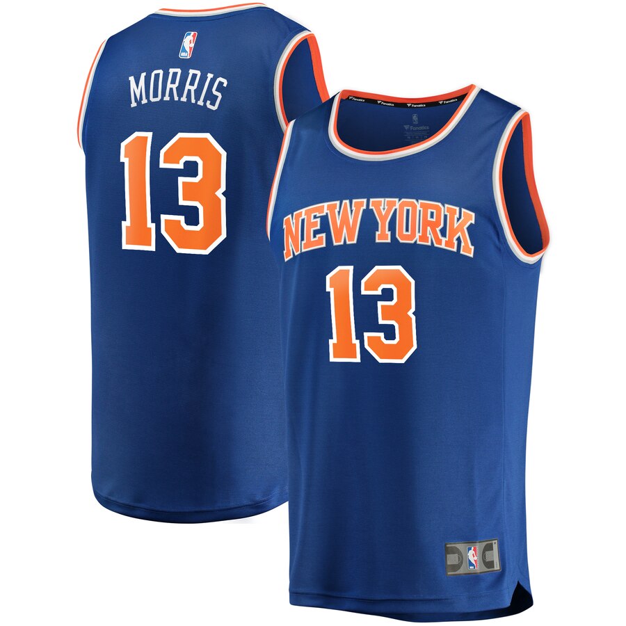 Marcus Morris New York Knicks Fanatics Branded Fast Break Player Replica Jersey - Icon Edition - Blue