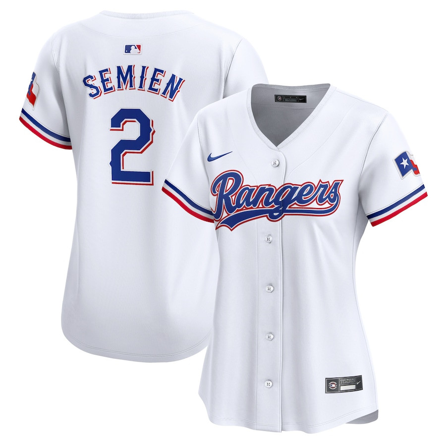 Marcus Semien 2 Texas Rangers Women Home Limited Player Jersey - White - JS482 