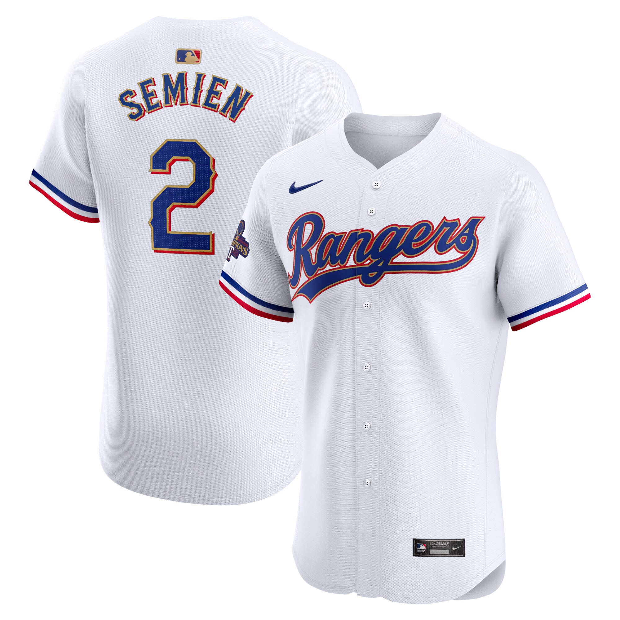 Marcus Semien Texas Rangers 2024 Gold Collection Elite Player JerseyÃƒâ€šÃ‚Â ÃƒÂ¢Ã¢â€šÂ¬Ã¢â‚¬Å“ White