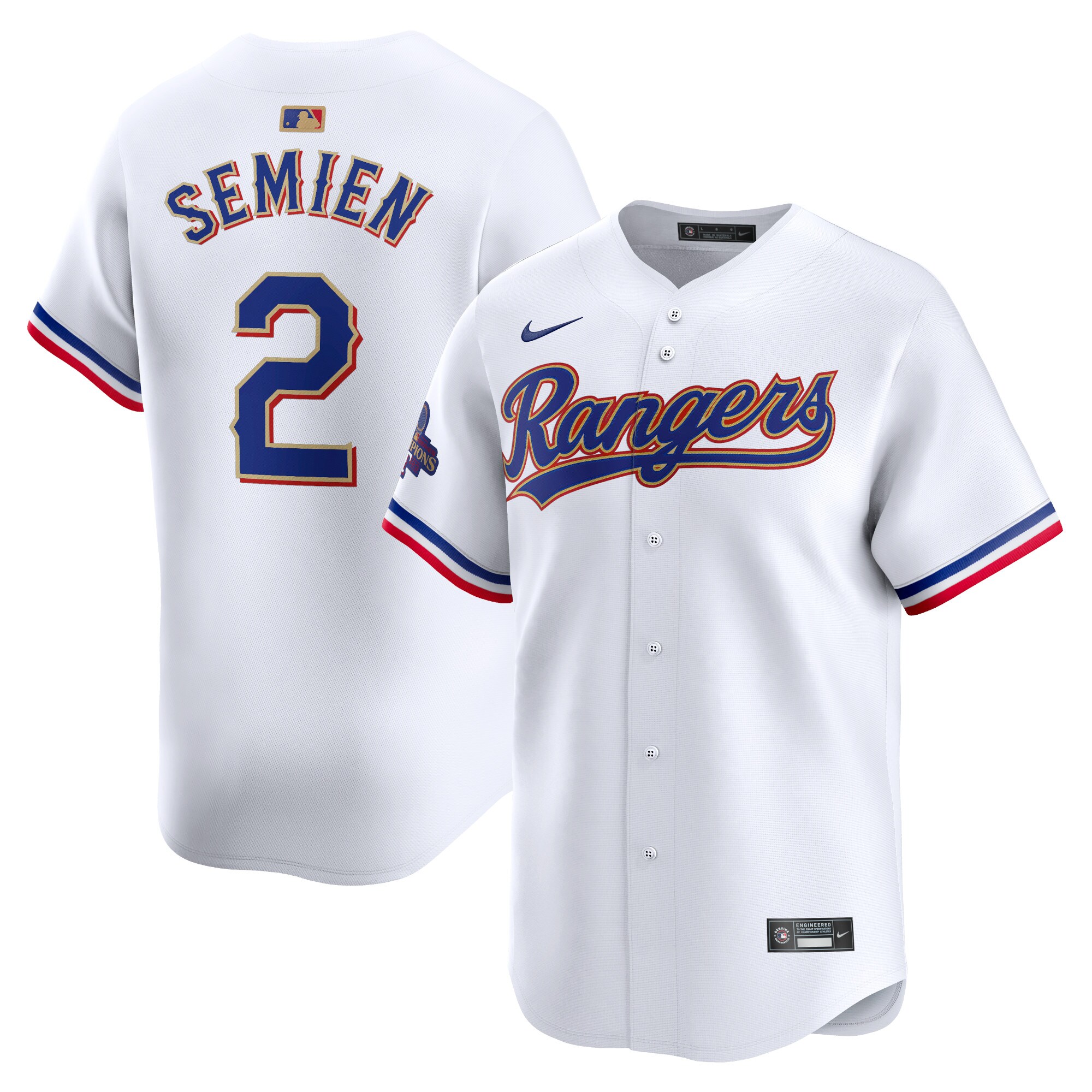 Marcus Semien Texas Rangers 2024 Gold Collection Limited Player JerseyÃƒâ€šÃ‚Â ÃƒÂ¢Ã¢â€šÂ¬Ã¢â‚¬Å“ White