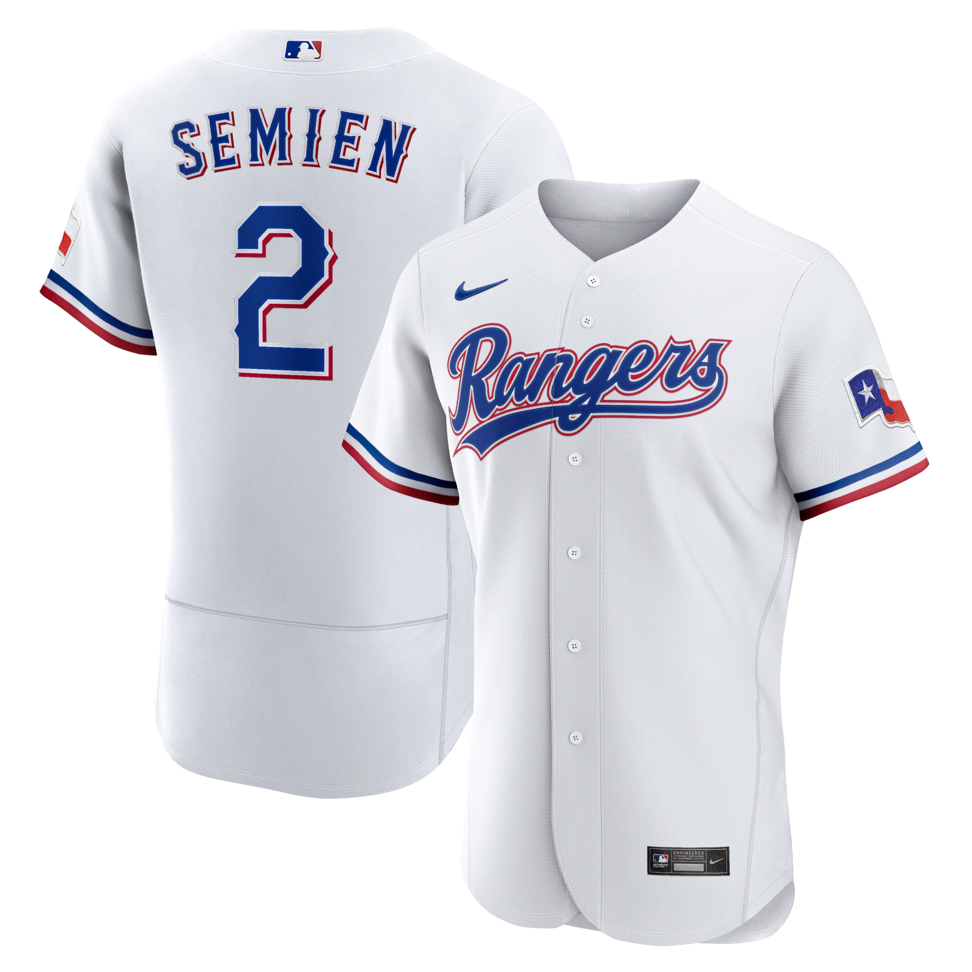 Marcus Semien Texas Rangers Home Authentic Player Jersey – White