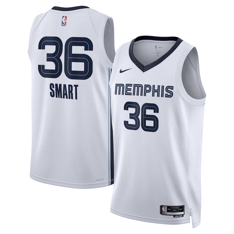 Marcus Smart 36 Memphis Grizzlies Unisex Swingman Jersey - Association Edition - White - JS747 