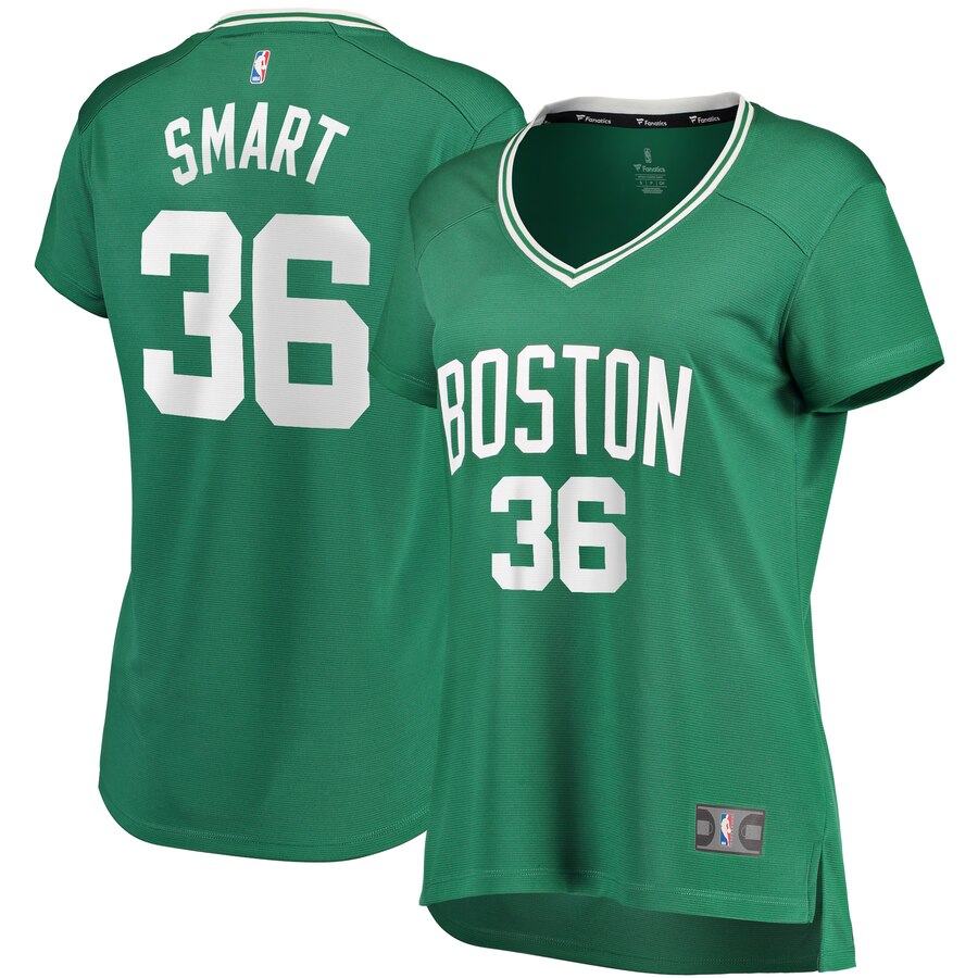 Marcus Smart Boston Celtics Fanatics Branded Women's Fast Break Replica Player Jersey - Icon Edition - Kelly Green