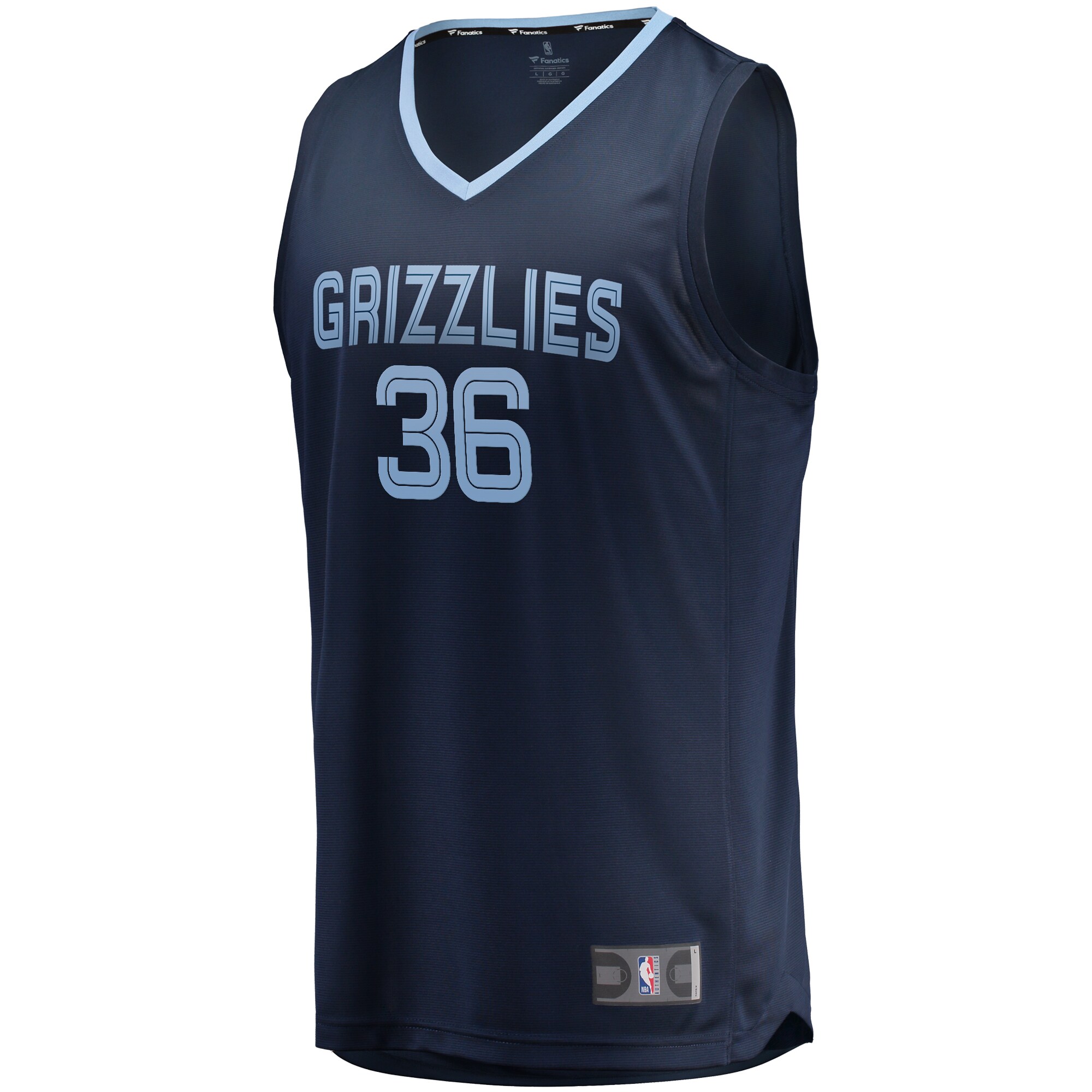 Alternative view of Marcus Smart Memphis Grizzlies Fanatics Youth Fast Break Player Jersey - Icon Edition - Navy