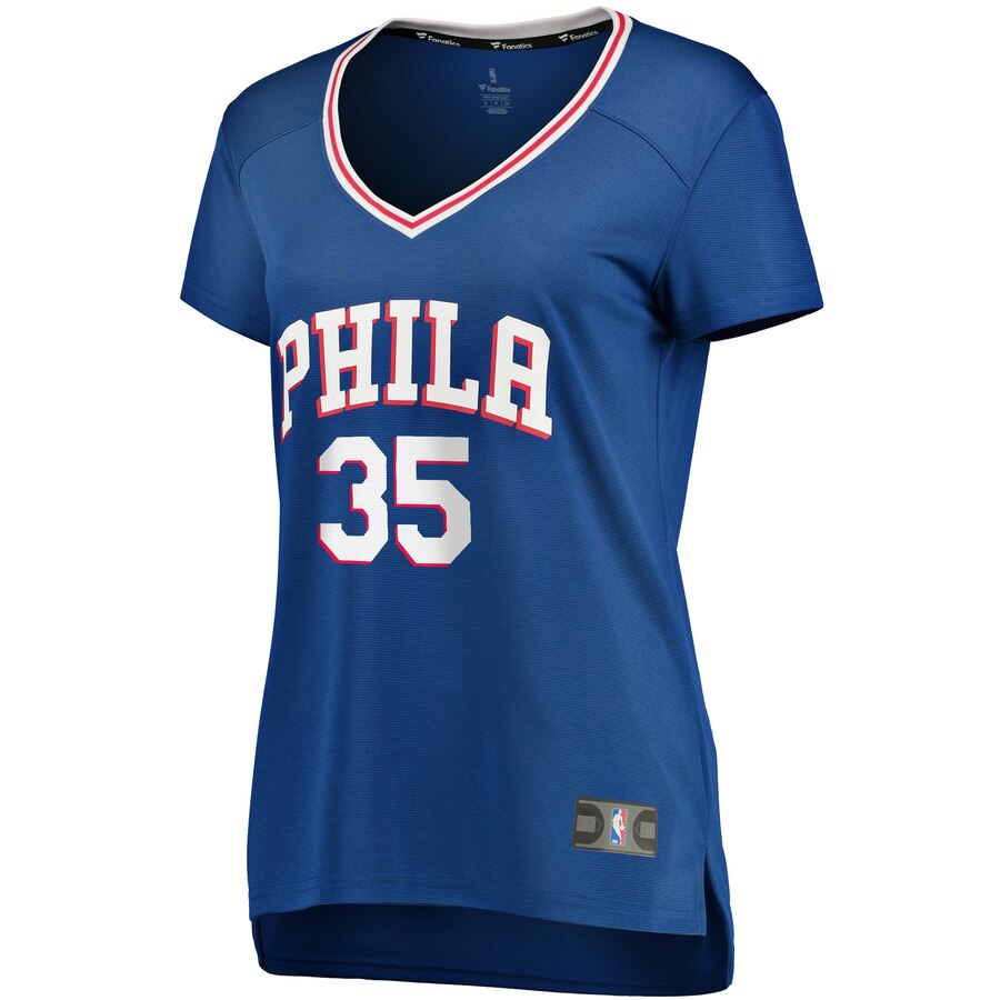 Alternative view of Marial Shayok Philadelphia 76ers Fanatics Branded Women's Fast Break Replica Player Jersey - Icon Edition - Royal