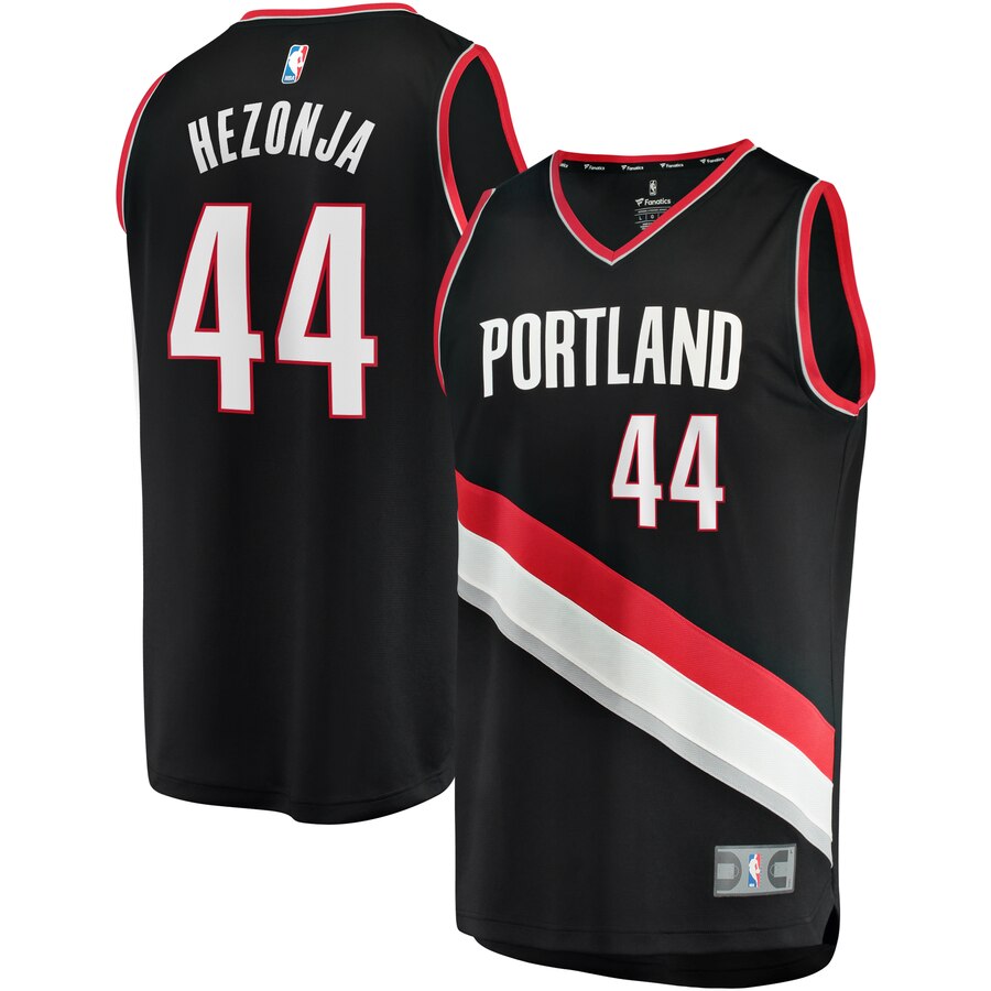 Mario Hezonja Portland Trail Blazers Fanatics Branded Fast Break Replica Jersey Black - Icon Edition