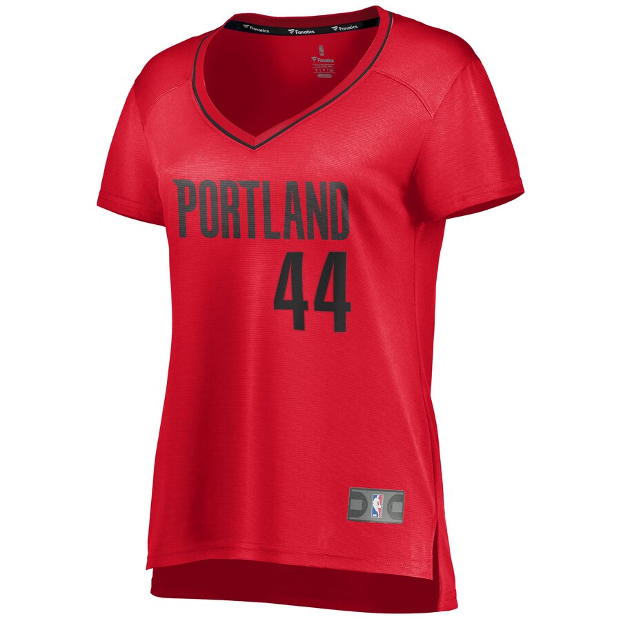Alternative view of Mario Hezonja Portland Trail Blazers Fanatics Branded Women's Fast Break Replica Jersey Red - Statement Edition