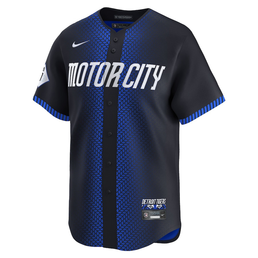 Alternative view of Mark Canha 21 Detroit Tigers 2024 City Connect Limited Men Jersey - Navy