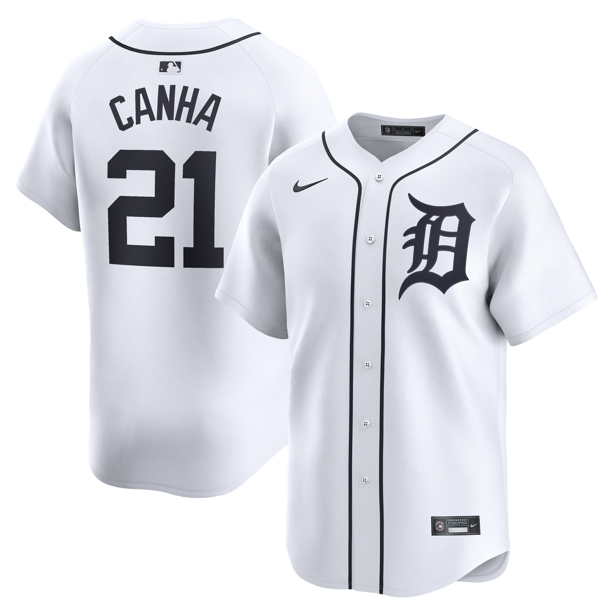 Mark Canha Detroit Tigers Home Limited Player Jersey - White