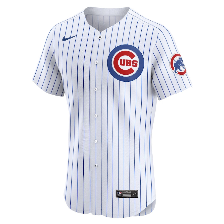 Alternative view of Mark Leiter Jr. 38 Chicago Cubs Home Elite Player Men Jersey - White
