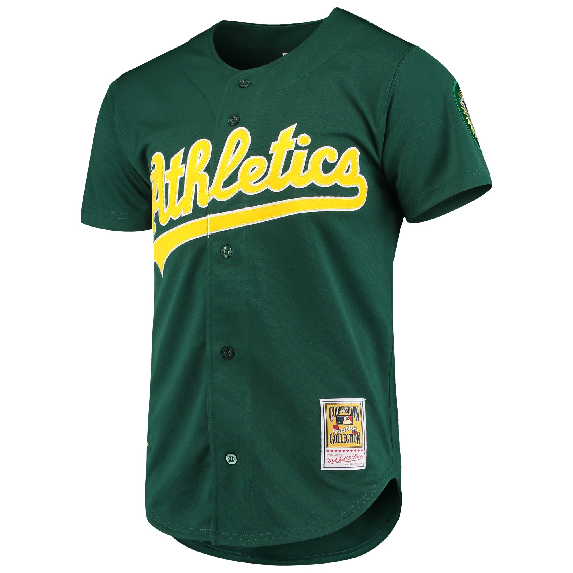 Alternative view of Mark Mcgwire Oakland Athletics Mitchell & Ness 1997 Cooperstown Collection Authentic Jersey - Green