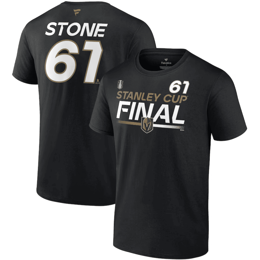 Mark Stone 61 Vegas Golden Knights 2023 Stanley Cup Final Men T-Shirt - Black - JS241 