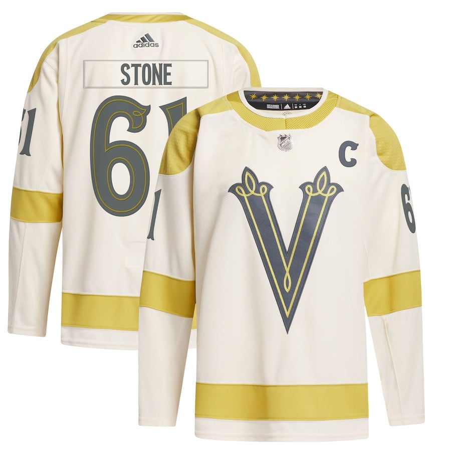 Mark Stone 61 Vegas Golden Knights 2024 NHL Winter Classic Primegreen Men Jersey - Cream - JS853 