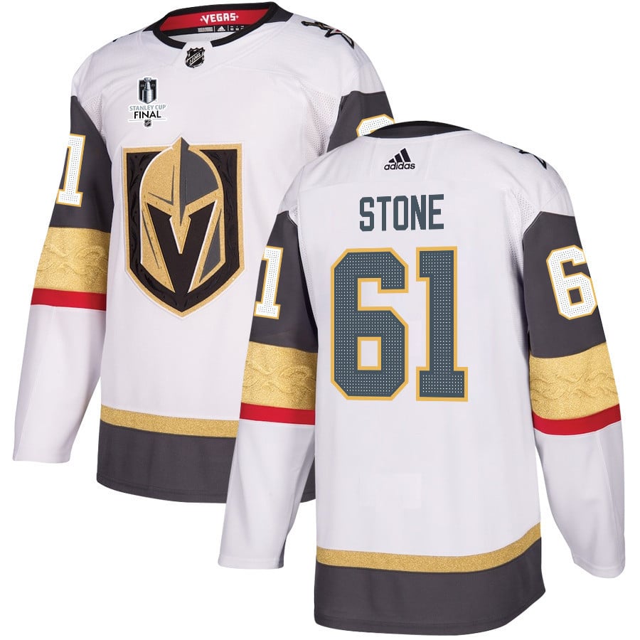 Mark Stone 61 Vegas Golden Knights Stanley Cup 2023 Final Patch Away Breakaway Men Jersey - White - JS548 
