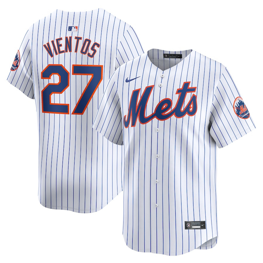 Mark Vientos 27 New York Mets Home Limited Player Men Jersey - White 