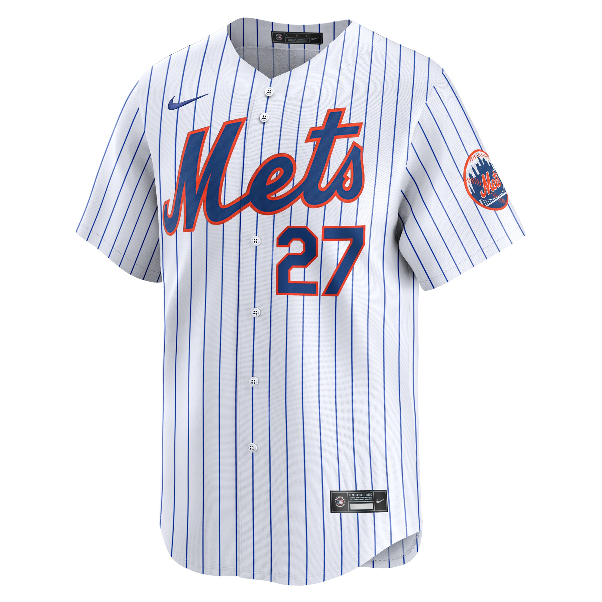 Alternative view of Mark Vientos New York Mets Home Limited Player Jersey - White