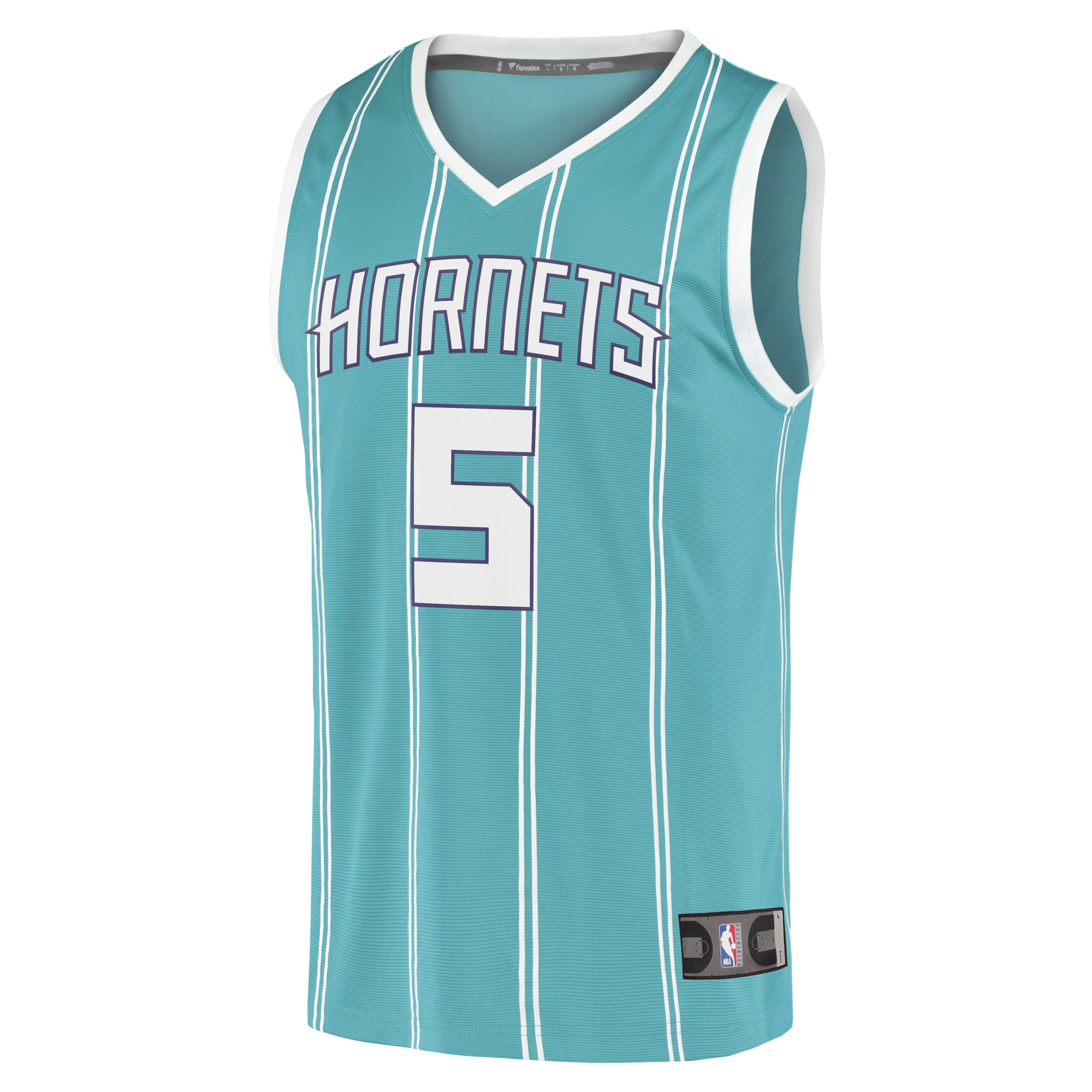 Alternative view of Mark Williams Charlotte Hornets Fanatics Fast Break Replica Player Jersey - Icon Edition - Teal