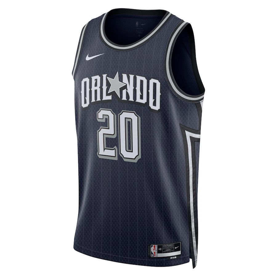 Alternative view of Markelle Fultz 20 Orlando Magic 2023/24 City Edition Swingman Jersey - Navy - JS126 