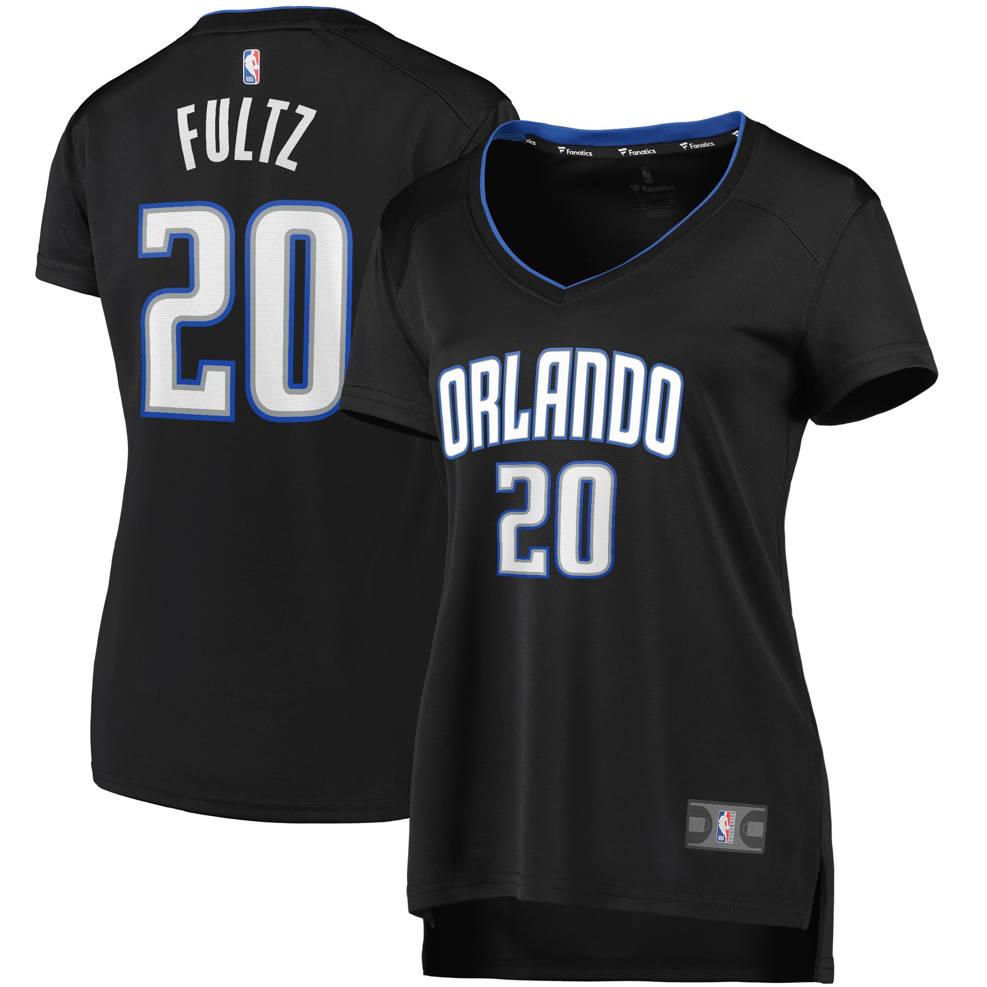 Alternative view of Markelle Fultz Orlando Magic Fanatics Branded Women's 2019 Fast Break Replica Player Jersey Black - Icon Edition