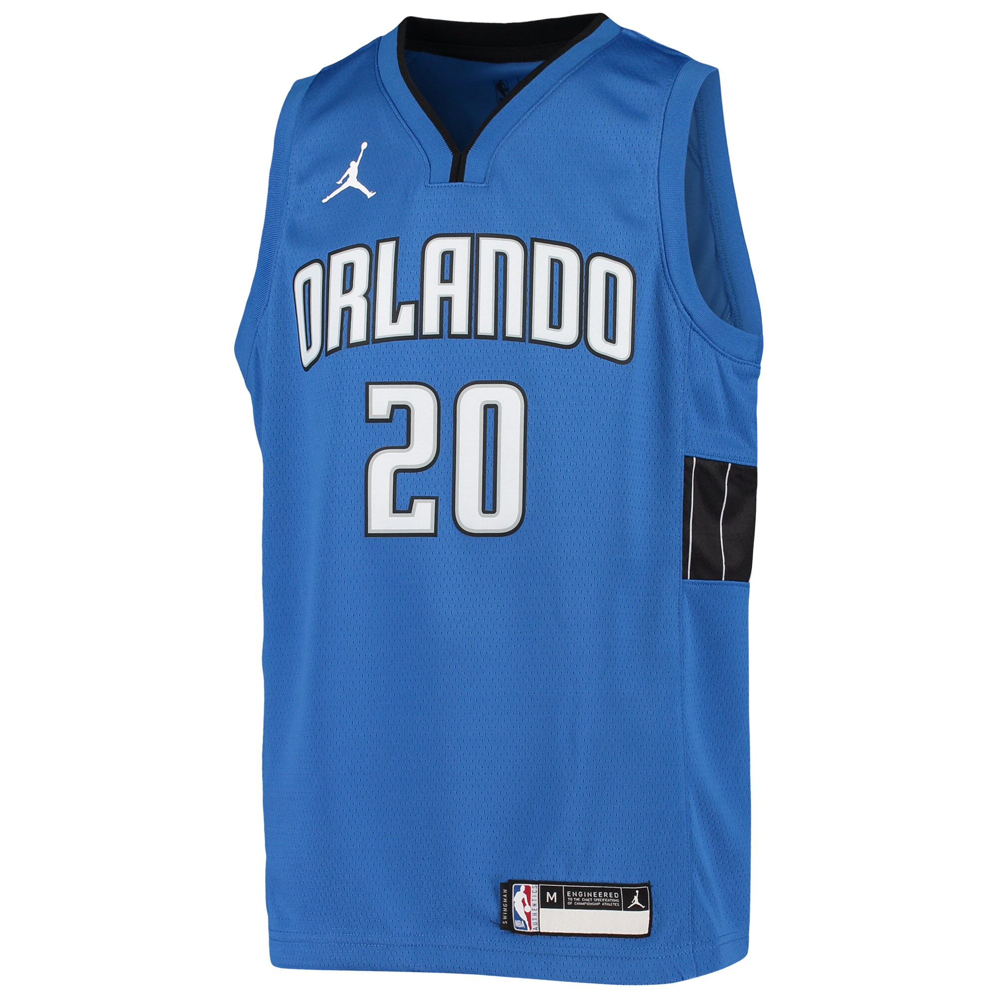Alternative view of Markelle Fultz Orlando Magic Jordan Brand Youth 2020/21 Swingman Jersey – Statement Edition – Blue