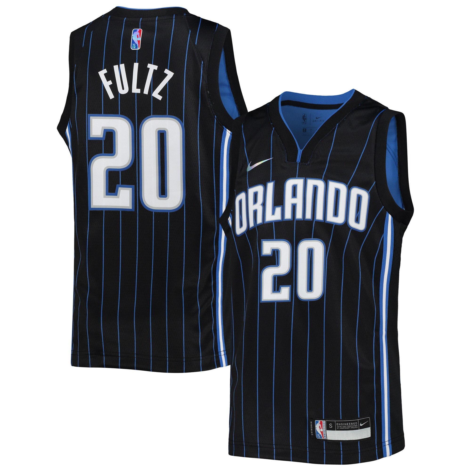 Markelle Fultz Orlando Magic Youth 2021/22 Diamond Swingman Jersey – Icon Edition – Black