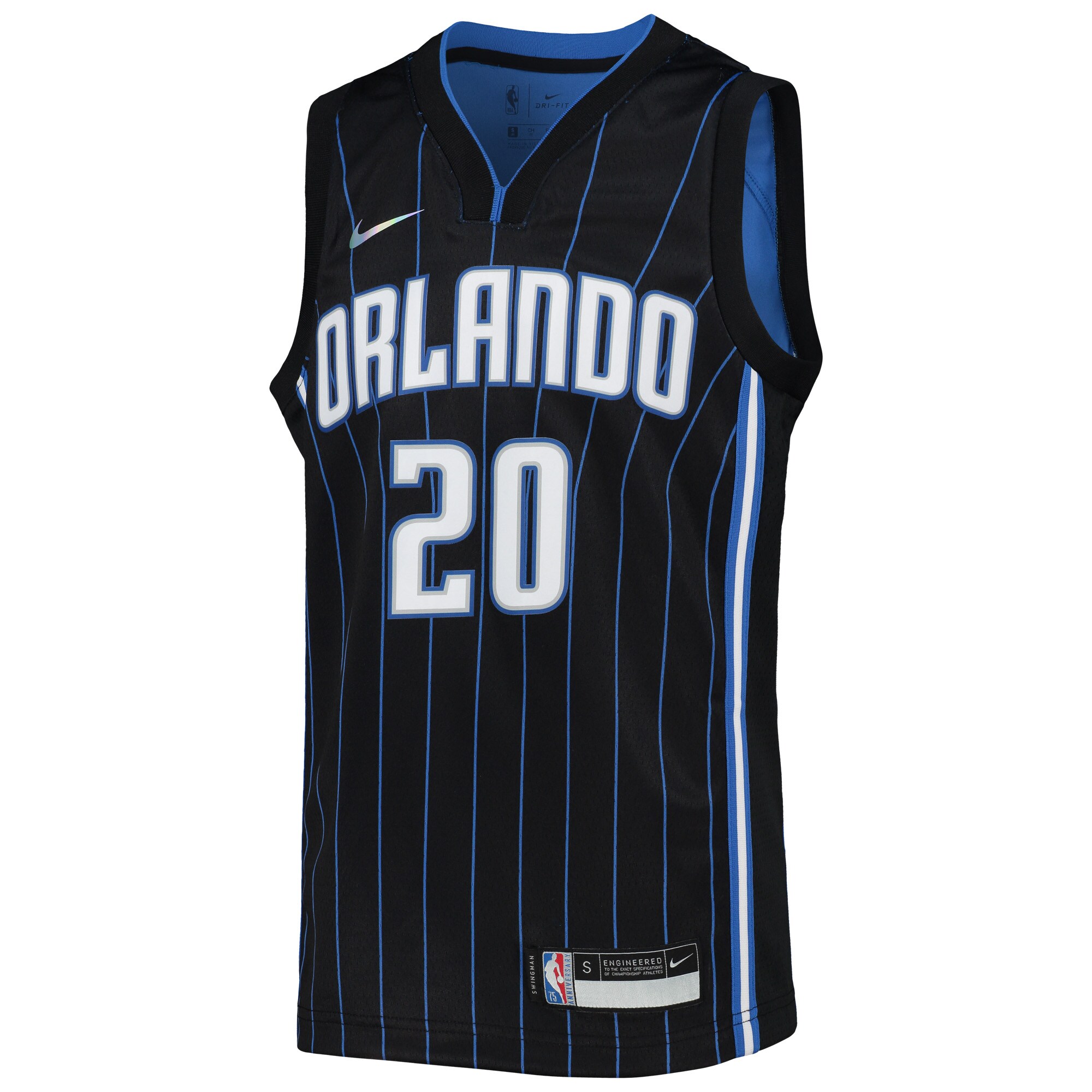 Alternative view of Markelle Fultz Orlando Magic Youth 2021/22 Diamond Swingman Jersey – Icon Edition – Black
