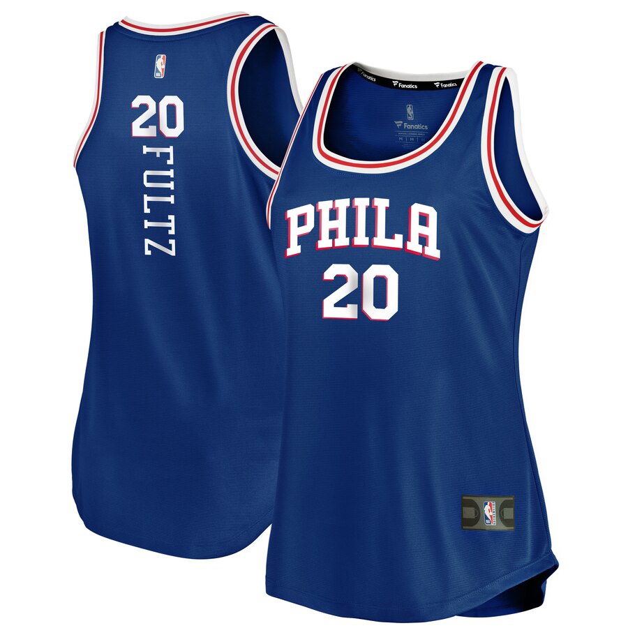 Markelle Fultz Philadelphia 76ers Fanatics Branded Women's Fast Break Tank Jersey - Icon Edition - Royal