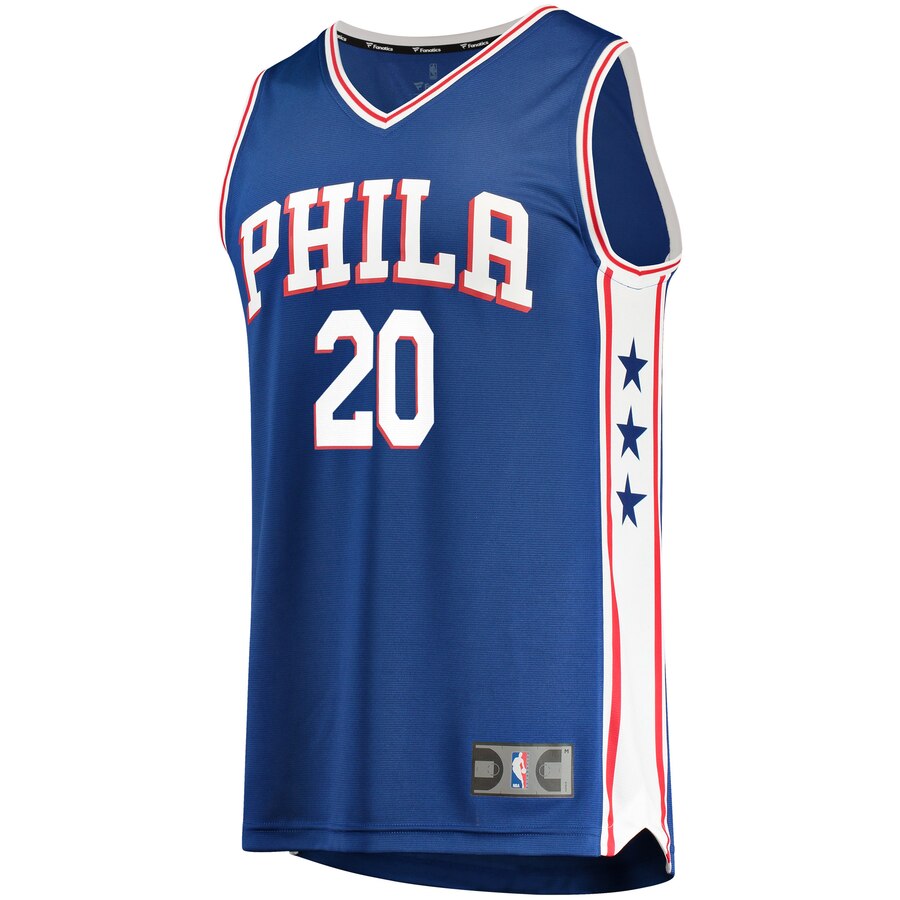 Alternative view of Markelle Fultz Philadelphia 76ers Fanatics Branded Youth Fast Break Replica Jersey Royal – Icon Edition