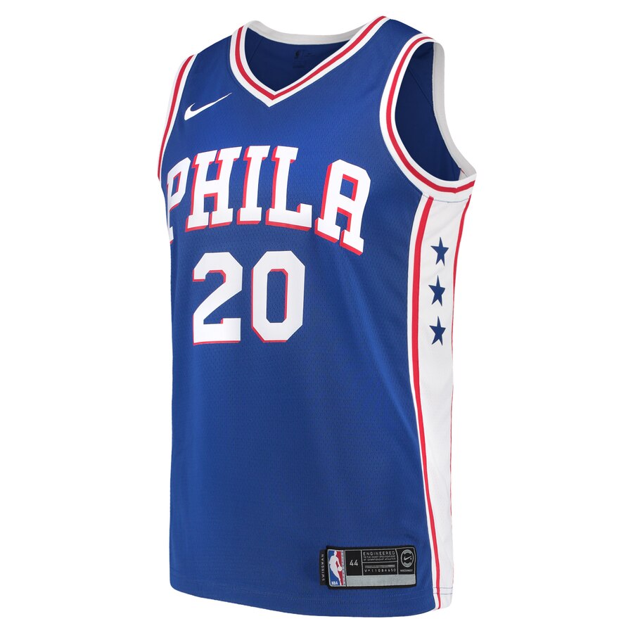 Alternative view of Markelle Fultz Philadelphia 76ers Swingman Jersey - Icon Edition - Blue