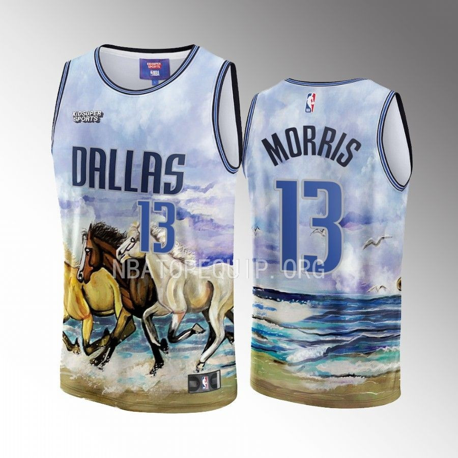 Markieff Morris 13 Dallas Mavericks NBA & KidSuper Studios Unisex Hometown Jersey - JS115 