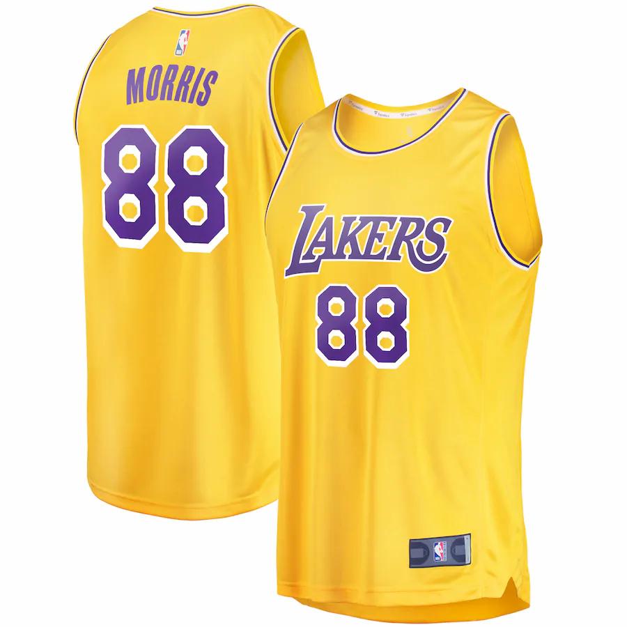 Markieff Morris Los Angeles Lakers Fanatics Branded Fast Break Home Player Jersey - Icon Edition - Gold