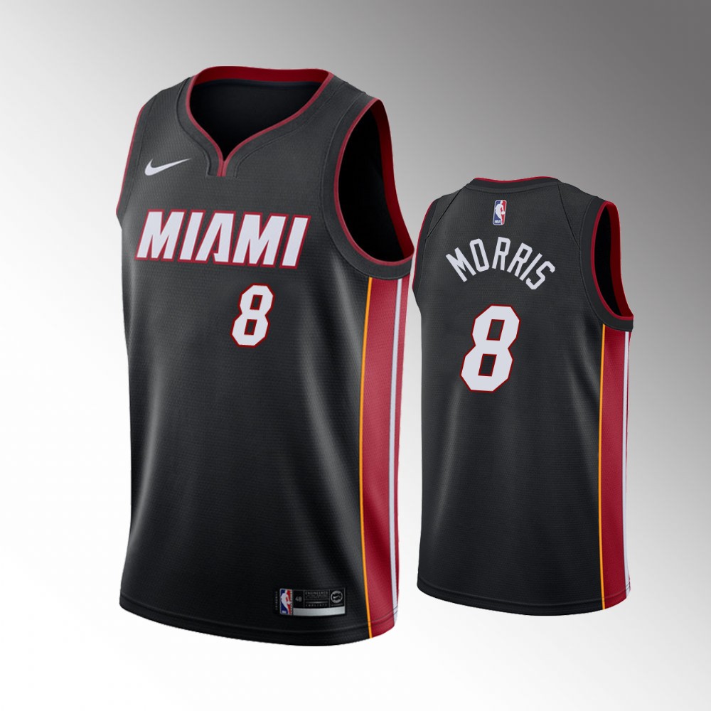 Markieff Morris Miami Heat 2021 Icon Edition Black 2021 Trade Jersey
