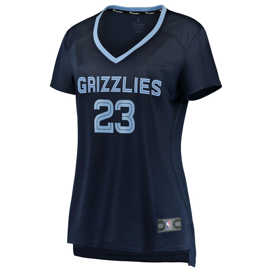 Alternative view of Marko Guduric Memphis Grizzlies Fanatics Branded Women's Fast Break Player Jersey - Icon Edition - Navy