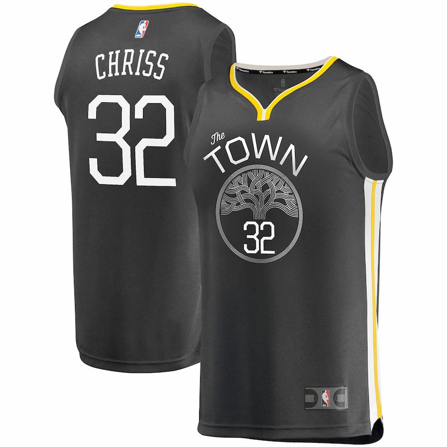 Marquese Chriss Golden State Warriors Fanatics Branded Fast Break Player Jersey - Statement Edition - Black