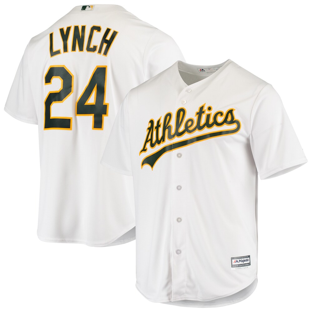 Marshawn Lynch Oakland Athletics Majestic Nfl X Mlb Crossover Cool Base Player Jersey - White
