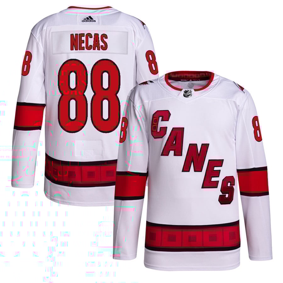 Martin Necas 88 Carolina Hurricanes Away Primegreen Jersey - Men, White - JS248 