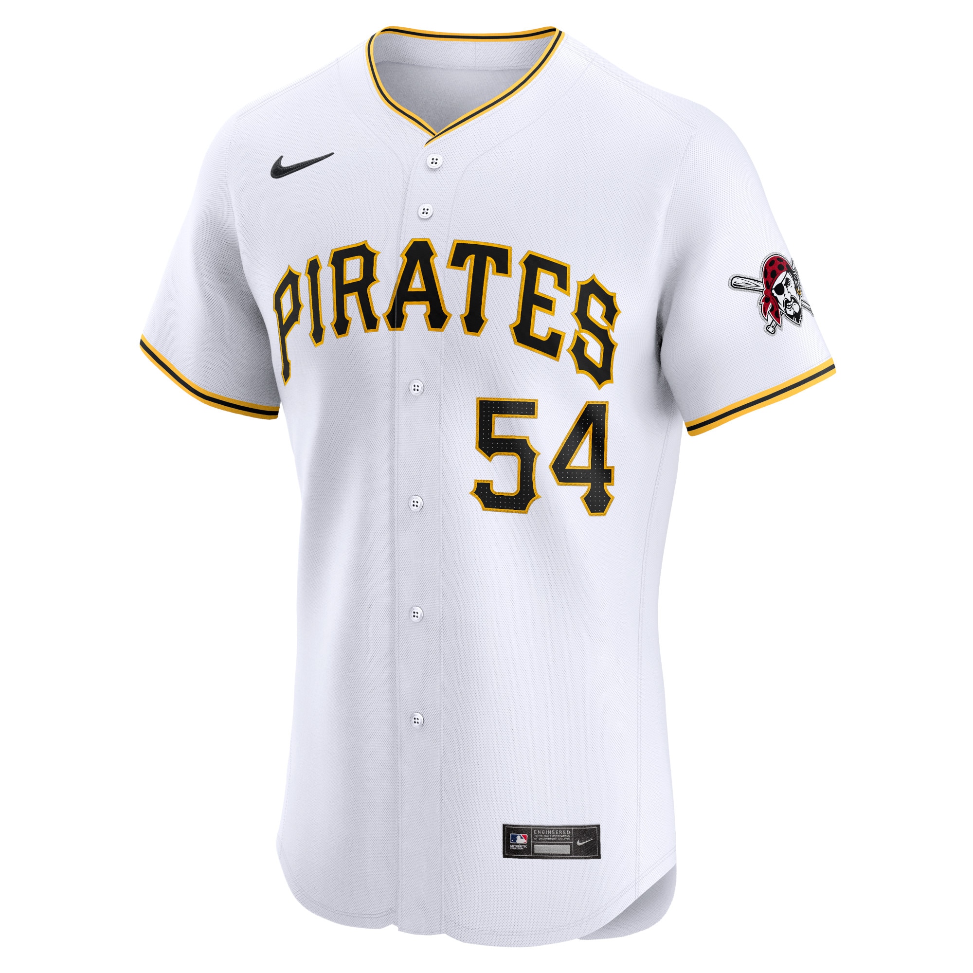 Alternative view of Martin Perez Pittsburgh Pirates Home Elite Player Jersey - White