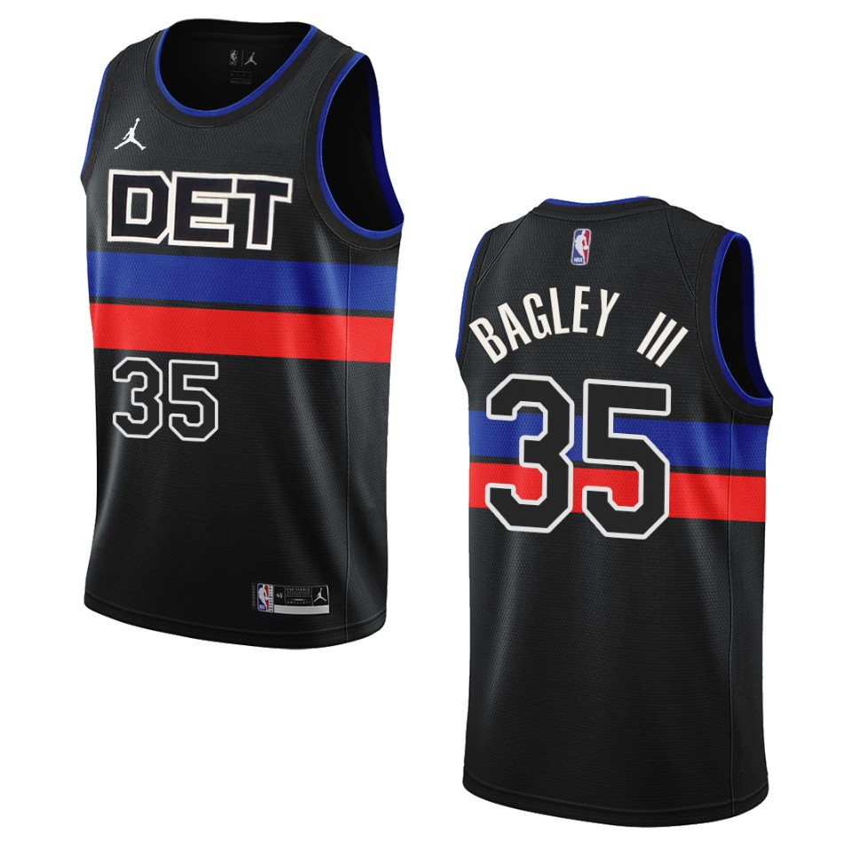 Marvin Bagley Iii Black Statement Edition 2022-23 Detroit Pistons Swingman Jersey