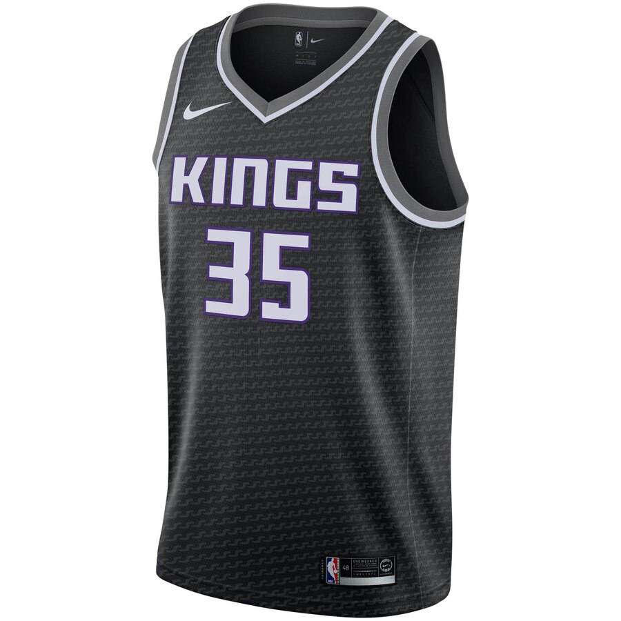 Alternative view of Marvin Bagley Iii Sacramento Kings 2019/2020 Swingman Jersey – Statement Edition – Black