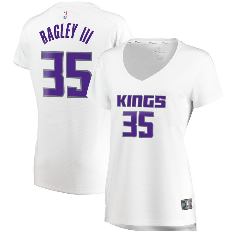 Marvin Bagley Iii Sacramento Kings Fanatics Branded Women's Fast Break Player Replica Jersey - Association Edition - White