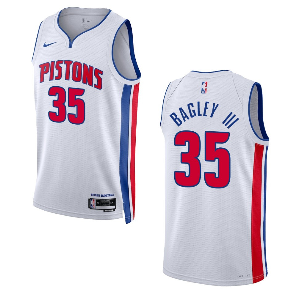 Marvin Bagley Iii White Association Edition 2022-23 Detroit Pistons Swingman Jersey