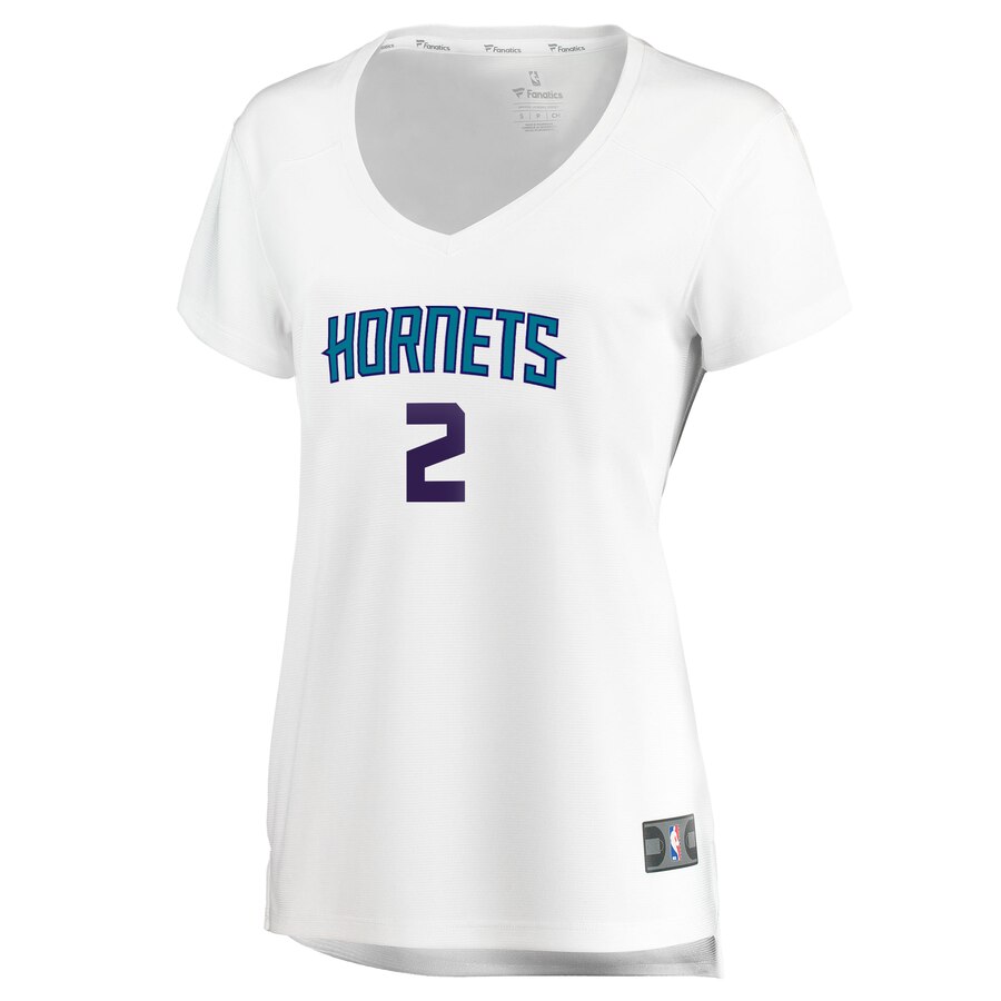 Alternative view of Marvin Williams Charlotte Hornets Fanatics Branded Women's Fast Break Replica Player Jersey - Association Edition - White