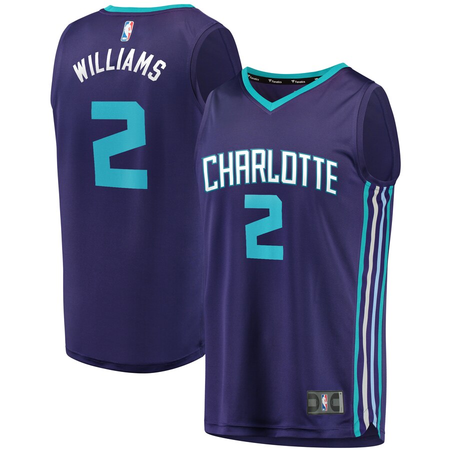 Marvin Williams Charlotte Hornets Fanatics Branded Youth Fast Break Replica Player Jersey - Statement Edition - Purple