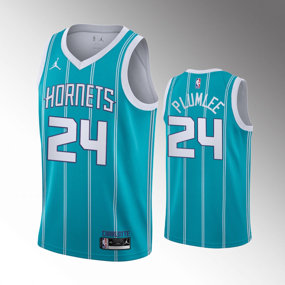 Mason Plumlee Charlotte Hornets 2021 Icon Edition Teal Jersey
