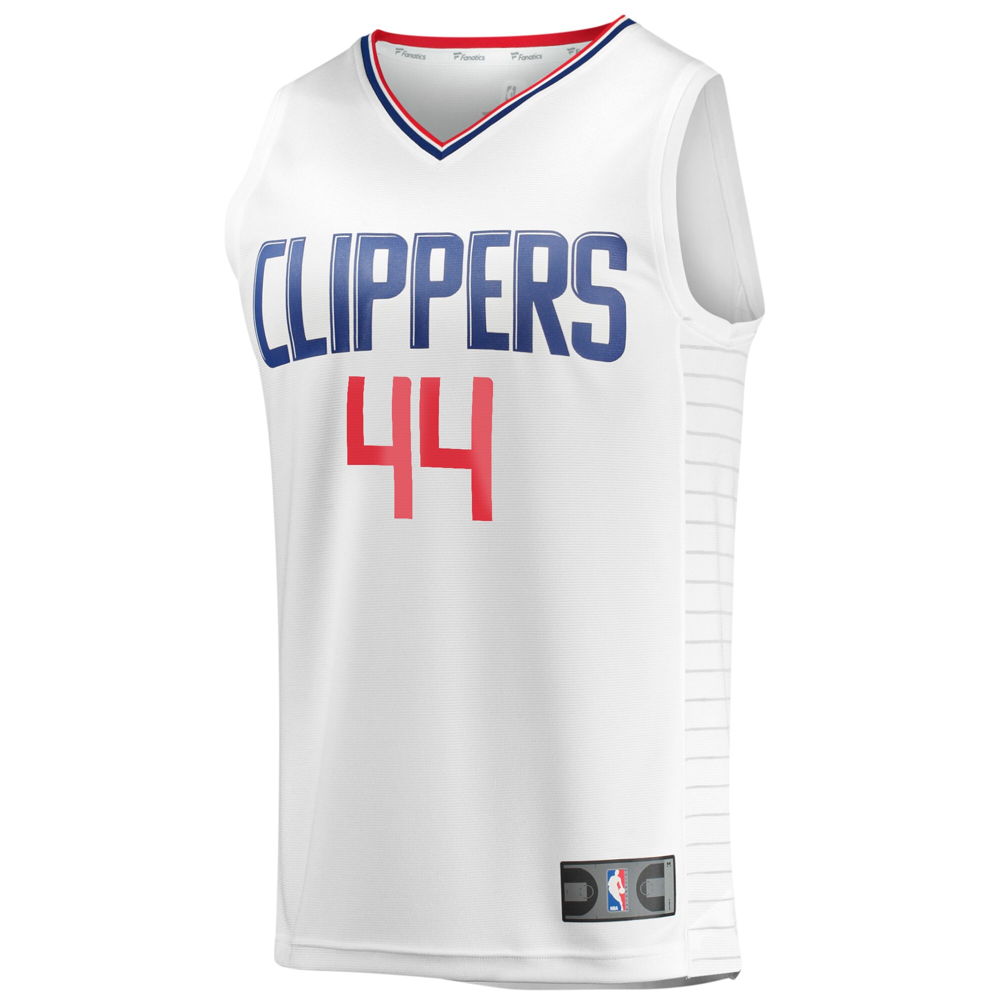 Alternative view of Mason Plumlee La Clippers Fanatics Fast Break Player Jersey - Association Edition - White