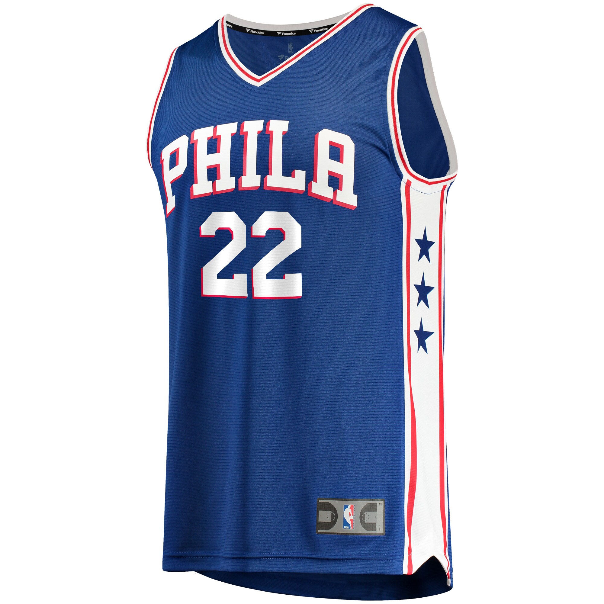 Alternative view of Matisse Thybulle Philadelphia 76ers Fanatics Fast Break Replica Player Team Jersey - Icon Edition - Royal