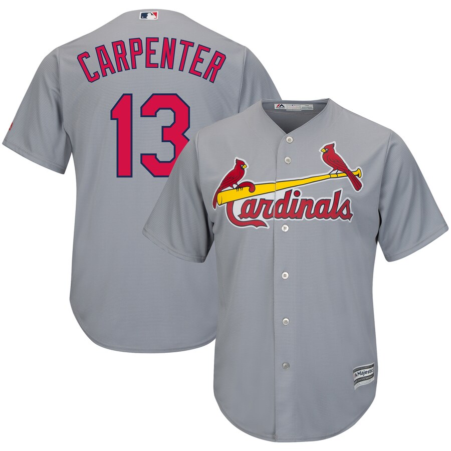 Matt Carpenter St. Louis Cardinals Majestic Official Cool Base Player Jersey - Gray