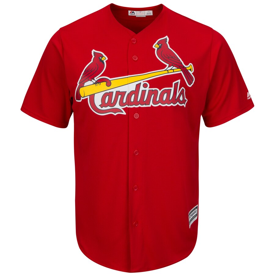Alternative view of Matt Carpenter St. Louis Cardinals Majestic Official Cool Base Player Jersey – Scarlet