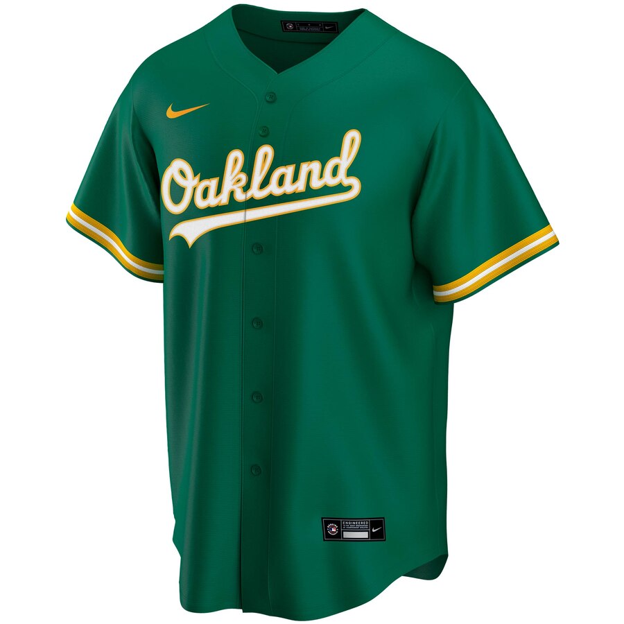 Alternative view of Matt Chapman Oakland Athletics Alternate 2020 Replica Player Jersey ÃƒÂ¢Ã¢â€šÂ¬Ã¢â‚¬Å“ Kelly Green
