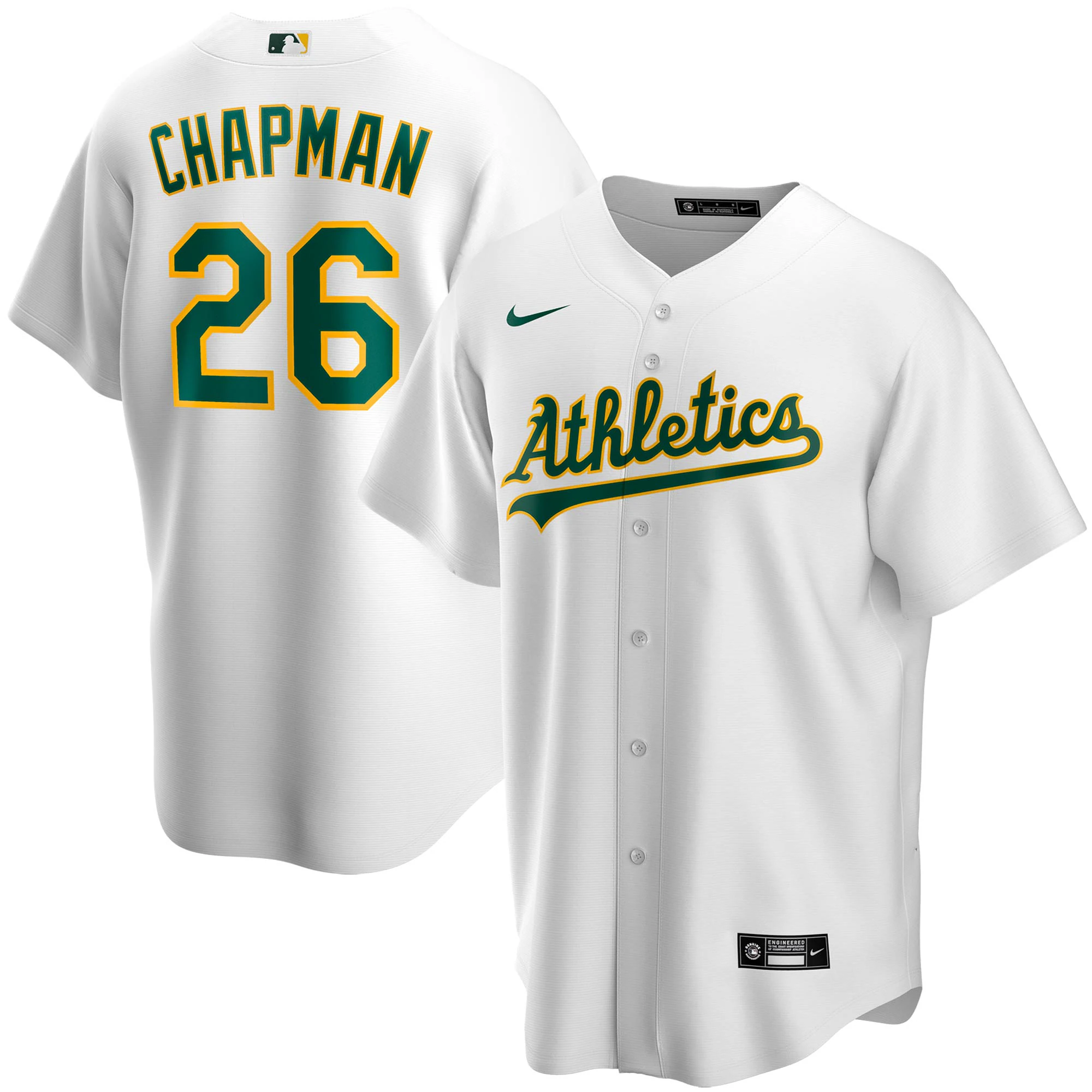 Matt Chapman Oakland Athletics Youth Alternate Replica Player Jersey - White